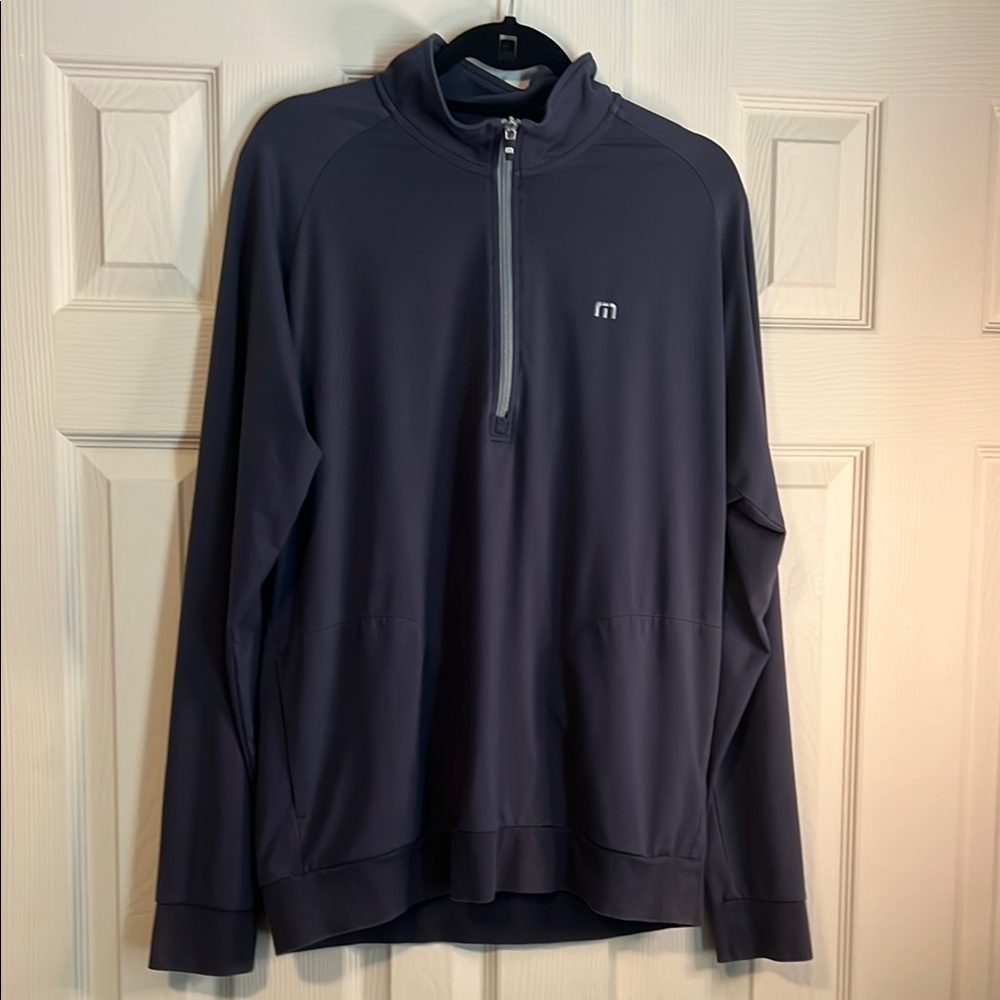 Travis Mathew Dark Blue Zip Pullover